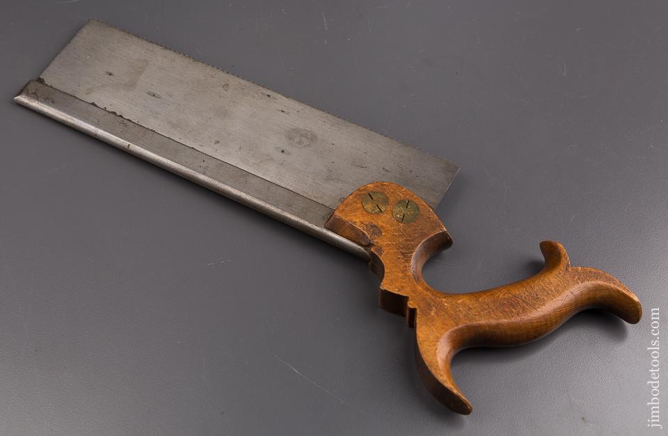 Early 15 point 10 inch Crosscut MOSELEY & SON 151 LEMAN ST Back Saw NEW OLD STOCK! - 86176