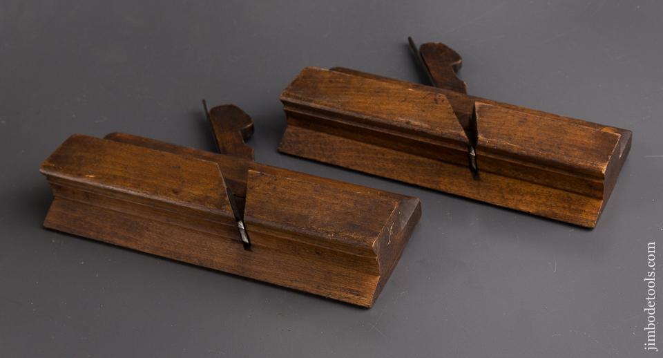 Matched Pair of 5/8 inch D. MALLOCH PERTH First & Second Cut Sash Moulding Planes circa 1850-78 FINE - 86181
