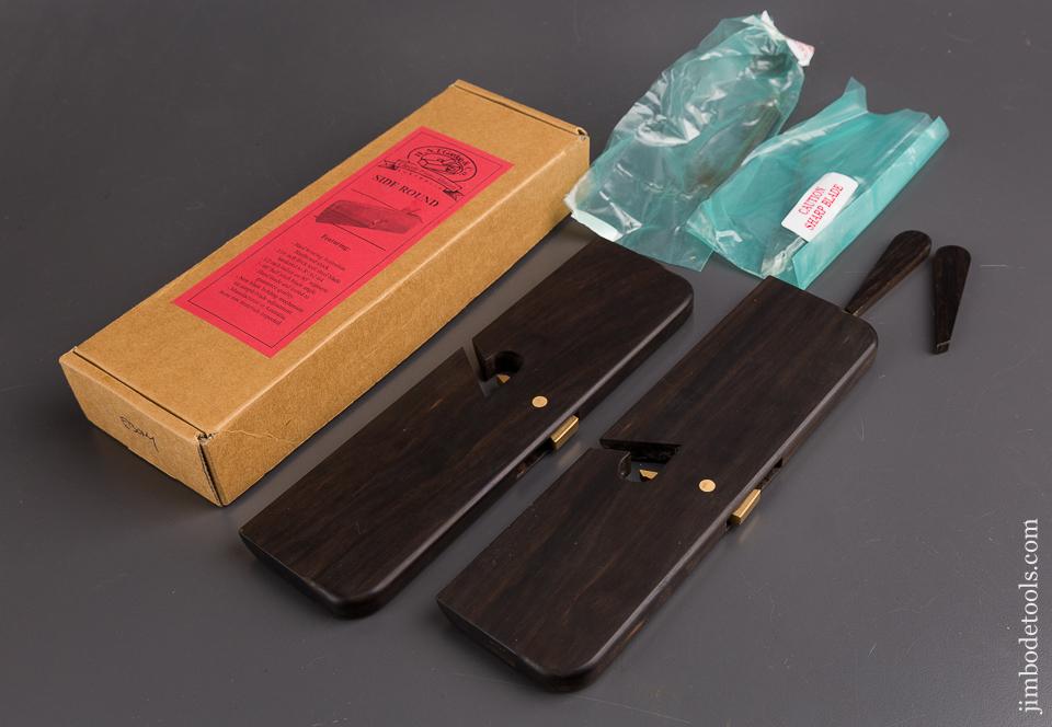 H.N.T. CORDON & CO. Ebony 1/2 inch Side Round Moulding Plane MINT in Original Box - 86192