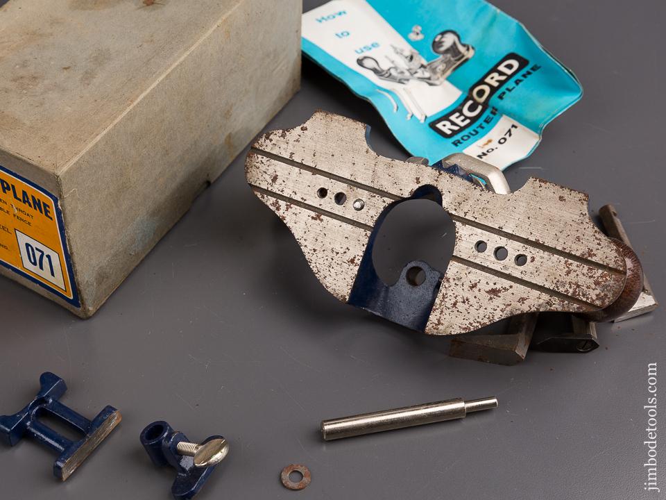 RECORD No. 071 Router Plane MINT in Original Box - 86230