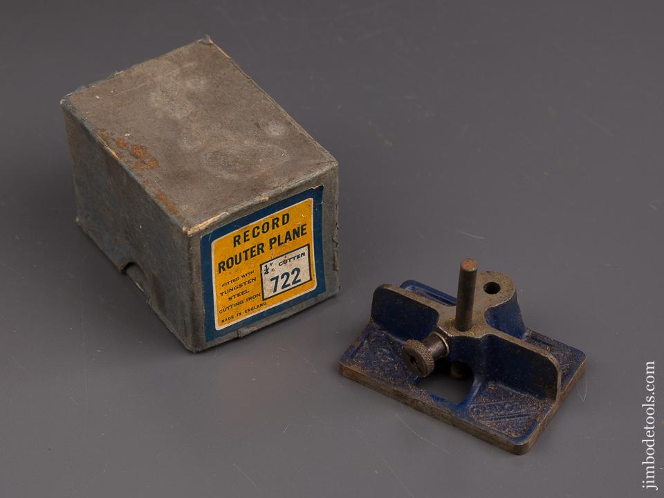 RECORD No. 722 Router Plane in Original Box - 86231