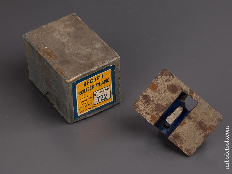 RECORD No. 722 Router Plane in Original Box - 86231