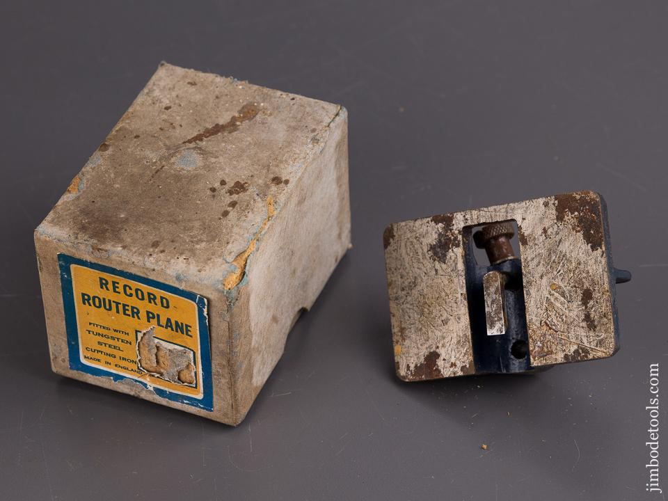RECORD No. 722 Miniature Router Plane in Original Box - 86232