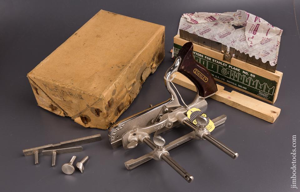 STANLEY No. 50 Light Combination Plane 100% MINT and COMPLETE in Original Box - 86238