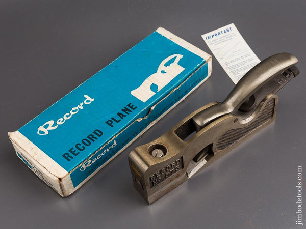 Crisp RECORD No. 073 Rebate Plane in Original Box - 86240