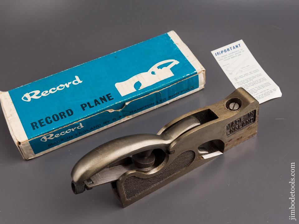 Crisp RECORD No. 073 Rebate Plane in Original Box - 86240