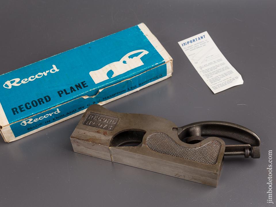 Crisp RECORD No. 073 Rebate Plane in Original Box - 86240