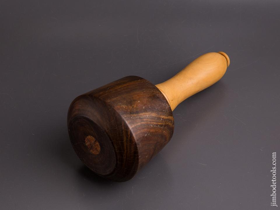 Two pound 4 x 9 1/2 inch Lignum & Boxwood Carving Mallet - 86243