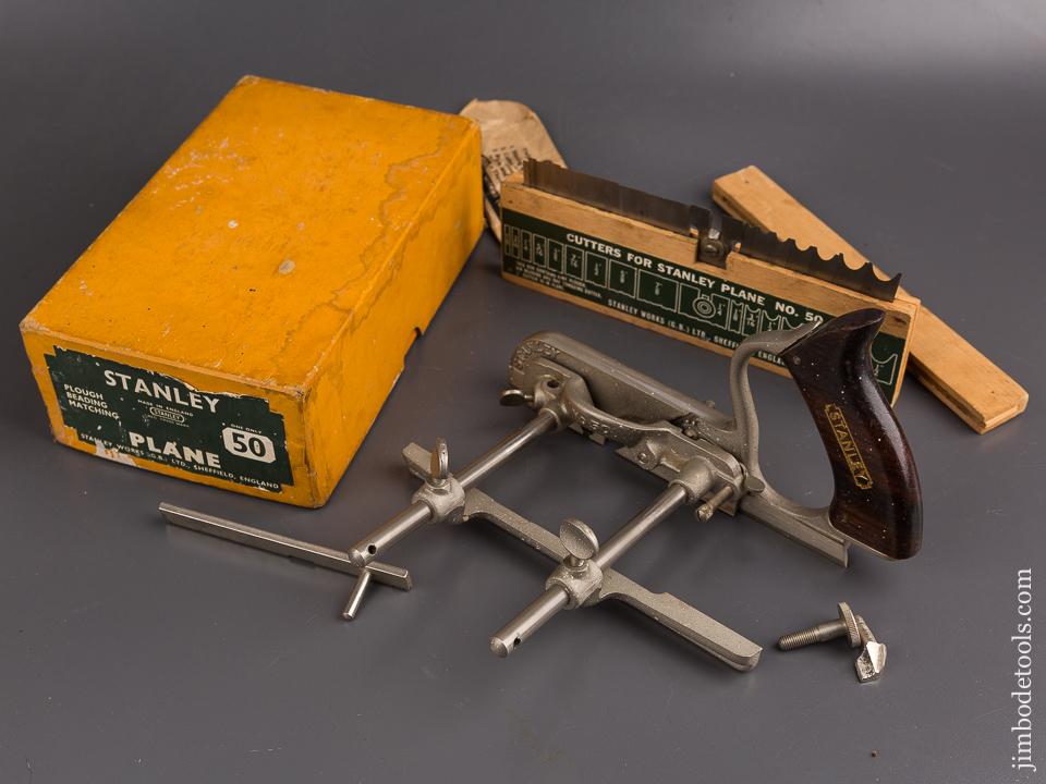 STANLEY No. 50 Light Combination Plane 100% MINT & COMPLETE in Original Box - 86247