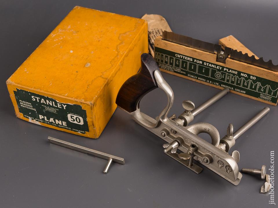STANLEY No. 50 Light Combination Plane 100% MINT & COMPLETE in Original Box - 86247