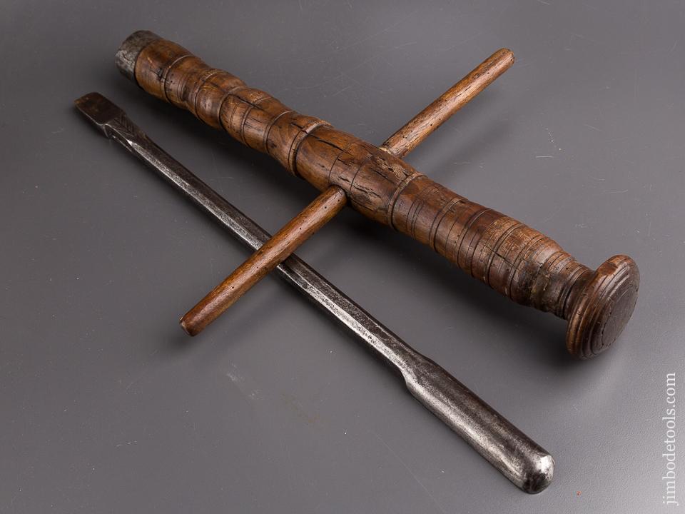 Magnificent 18th Century Timber Frame Spoon Auger - 86260