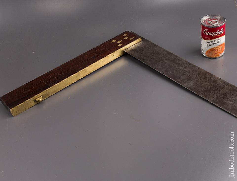 Ridiculous! 27 inch Rosewood, Brass, and Steel Try Square - 86280