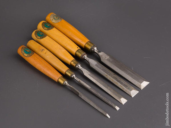 FINE Set of Five KANGAROO Tang Chisels - 86282