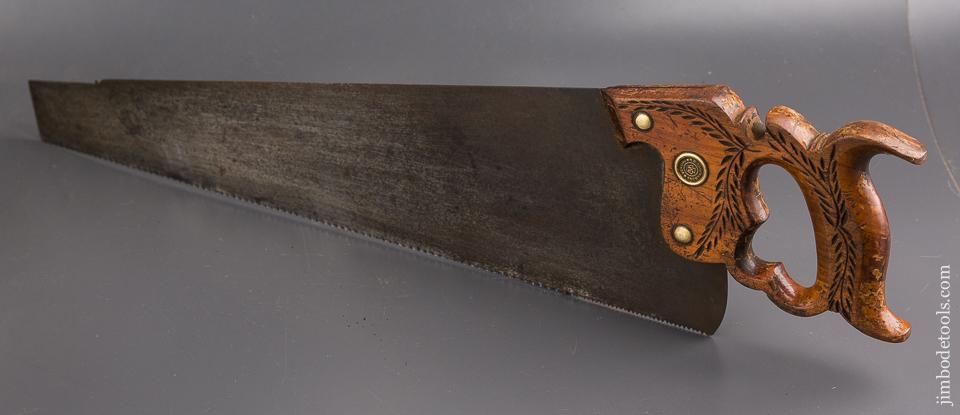 10 point 22 inch Crosscut DISSTON No. 12 London Spring Hand Saw - 86342