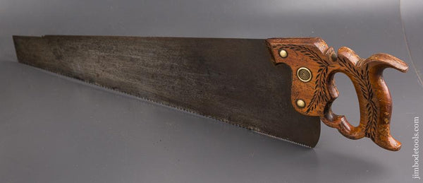 10 point 22 inch Crosscut DISSTON No. 12 London Spring Hand Saw - 86342