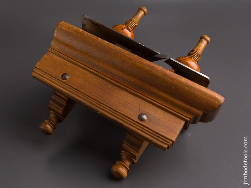 Remarkable! Fancy Beech & Boxwood Plough Plane by MARPLES circa 1856-1965 EXTRA FINE! - 86352