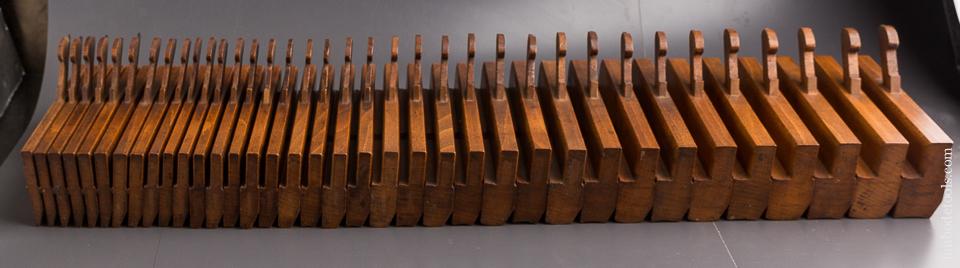AMAZING Full Set of 36! Skewed Hollows & Rounds Moulding Planes by GRIFFITHS NORWICH circa 1803-1958 WOW - 86370U