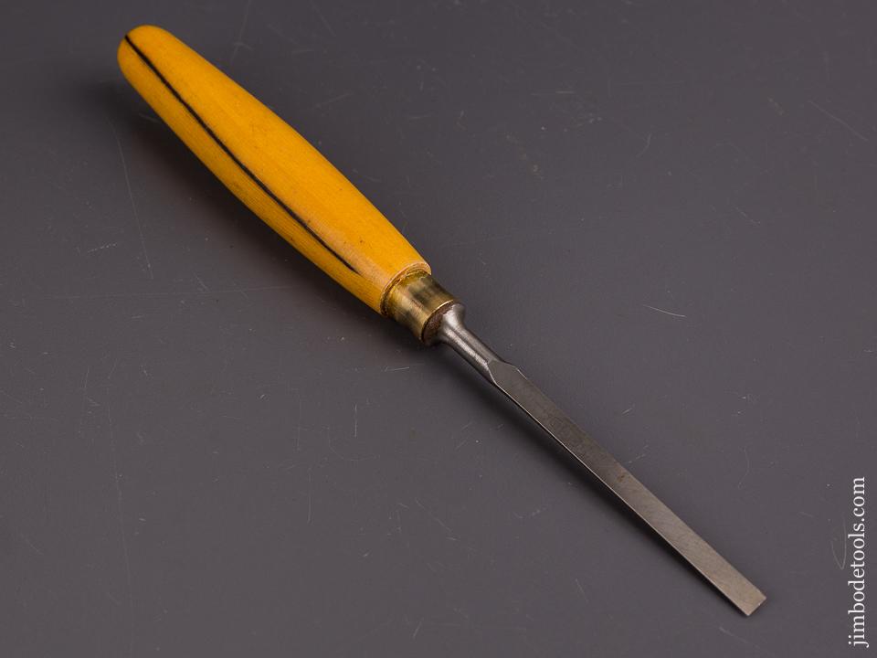 MINT 1/4 x 9 1/2 inch MARPLES Boxwood Handled Tang Firmer Chisels UNUSED - 86371