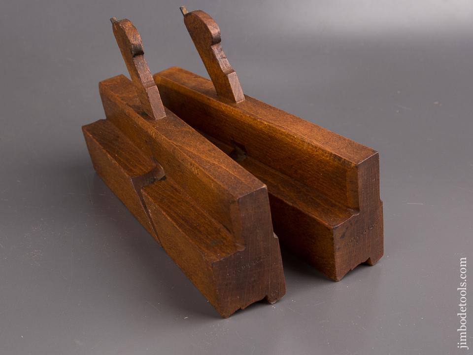 Matched Pair of First & Second Cut 5/8 inch Sash Moulding Planes by MOSELEY & SON circa 1838-61 FINE - 86373