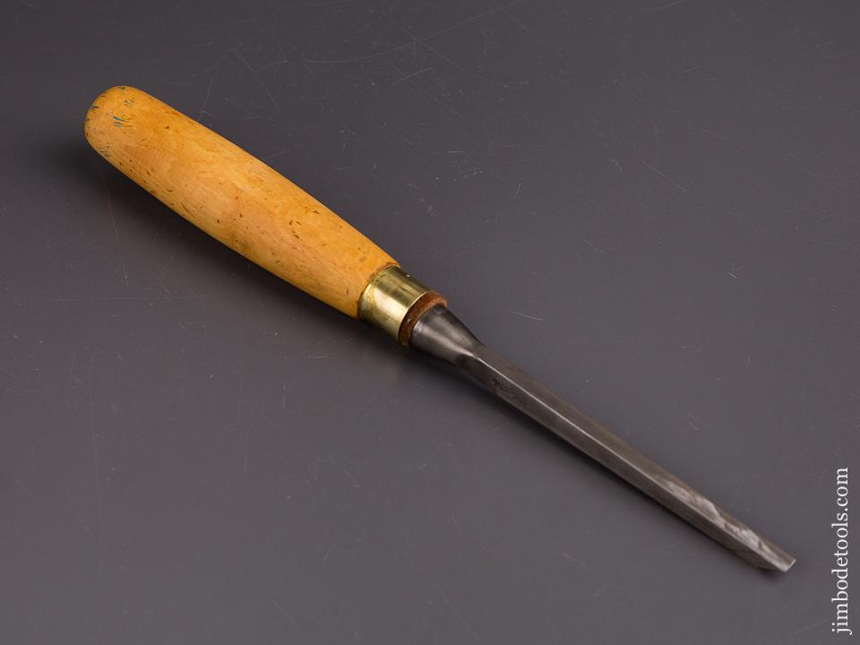 NEAR MINT! 1/4 x 12 inch MARPLES Boxwood Handled Mortise Chisel = 86378