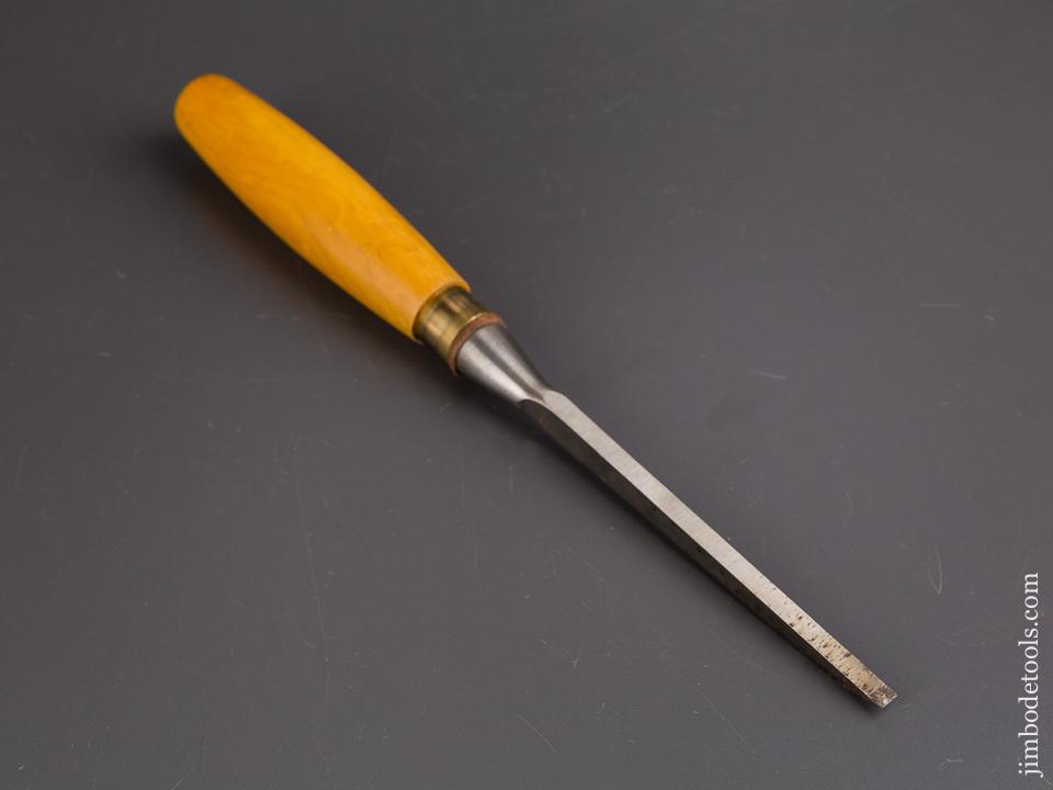 EXTRA FINE! 1/4 inch MARPLES Boxwood Handled Mortise Chisel NEAR MINT - 86382