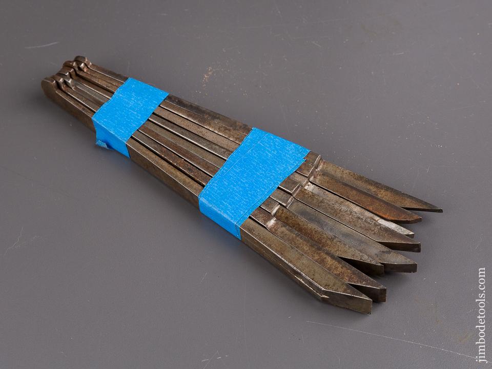 User Set of 8 Graduated Plow Plane Irons by MATHIESON GLASGOW - 86385