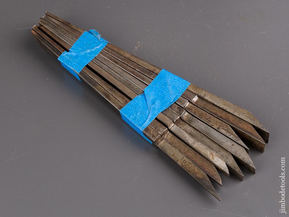 User Set of 8 Graduated Plow Plane Irons by MATHIESON GLASGOW - 86385