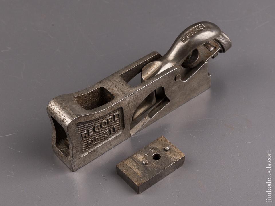 RECORD No. 311 Bull Nose Shoulder and Rabbet Plane with BOTH Noses! - 86391
