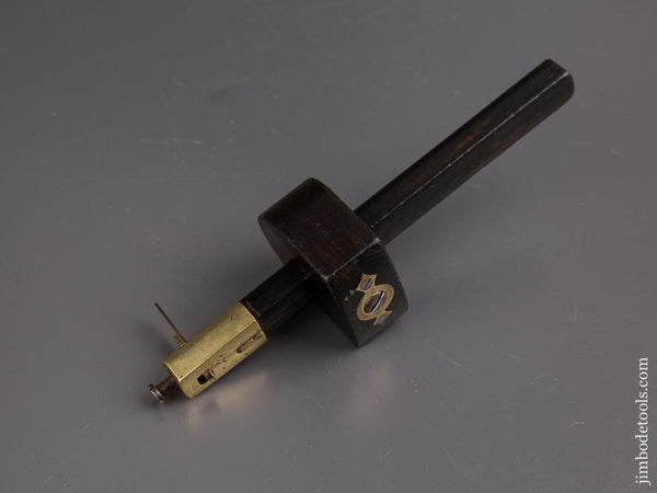 FINE 8 3/4 inch Ebony & Brass Slitting Gauge - 85397