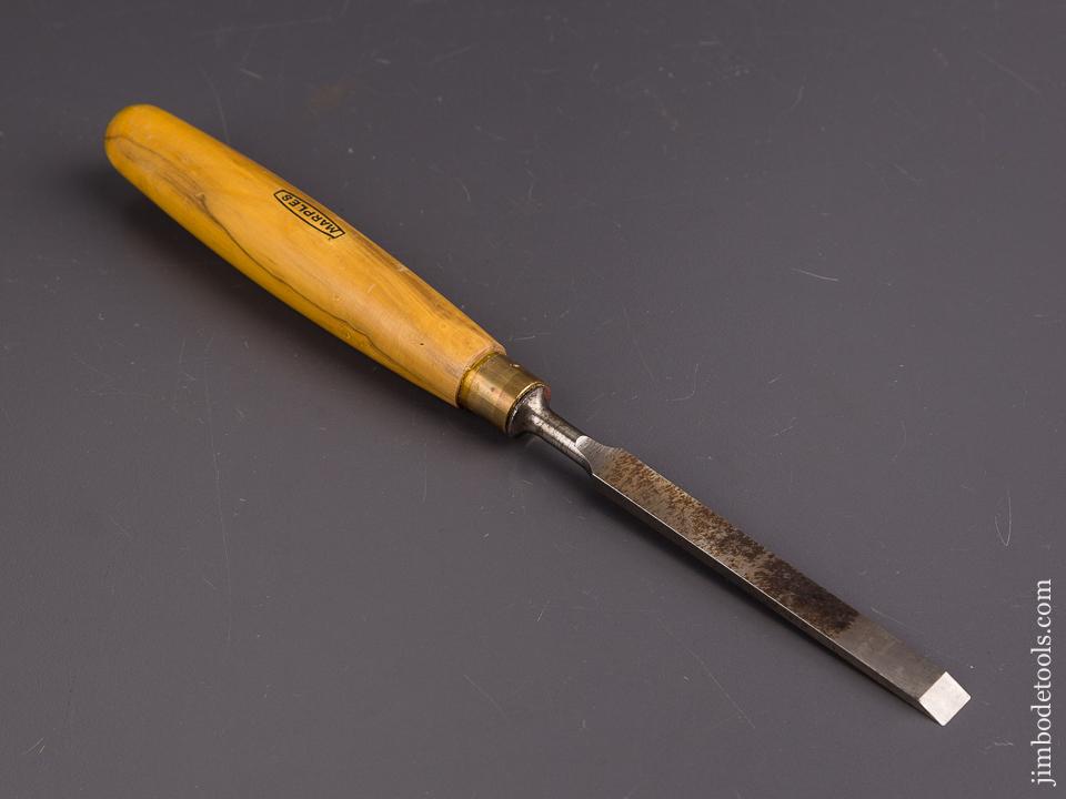 MINT 3/8 x 10 inch MARPLES Boxwood Handled Tang Firmer Chisels UNUSED - 86371