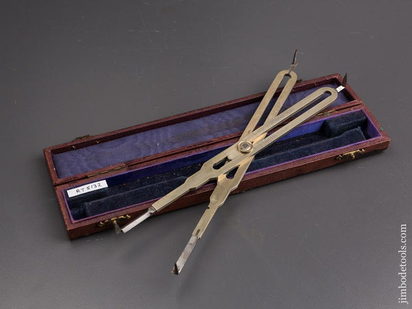 RARE 9 1/2 inch MDS LONDON Leg Proportional Dividers in Original Case - 86403