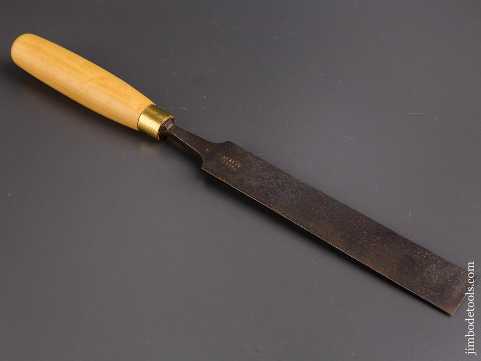 1 1/2 inch Wide Long Thin English ROBt SORBY Boxwood Handled Pattern Maker's Paring Chisel - 86434