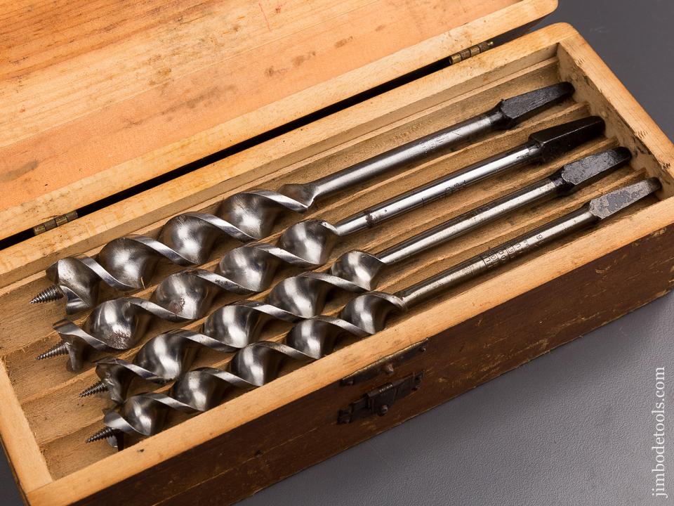 EXTRA FINE Complete Set of 13 RUSSELL JENNINGS Auger Bits in Original 3 Tiered Box - 86455