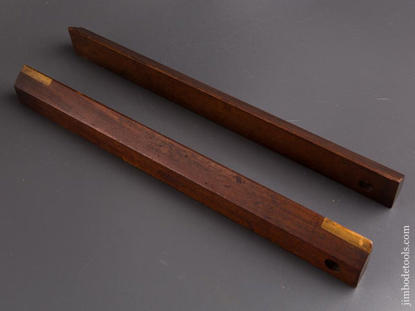Great T. SYER 16 inch Maker Marked Mahogany Winding Sticks - 86446