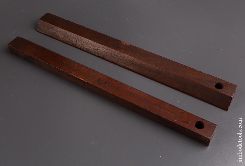 Great T. SYER 16 inch Maker Marked Mahogany Winding Sticks - 86446