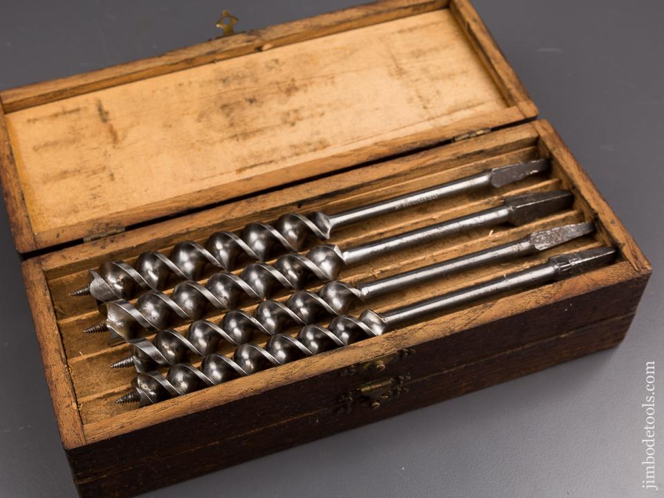 Complete Set of 13 RUSSELL JENNINGS Auger Bits in Original 3 Tiered Box - 86452