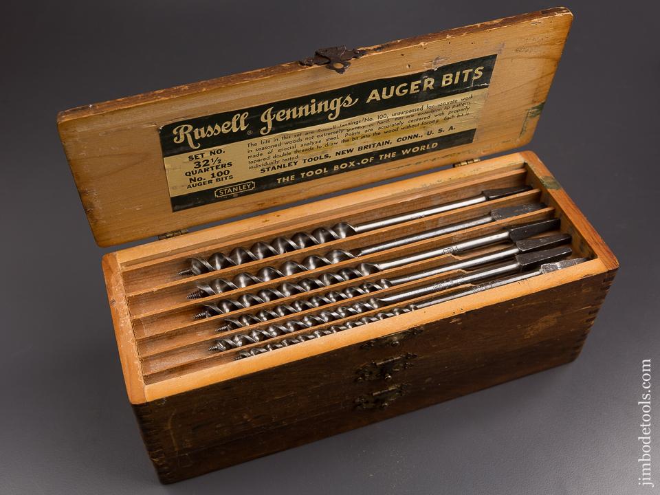 FINE Complete Set of 13 RUSSELL JENNINGS Auger Bits in Original 3 Tiered Box - 86453