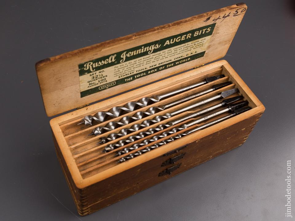 EXTRA FINE Complete Set of 13 RUSSELL JENNINGS Auger Bits in Original 3 Tiered Box - 86455