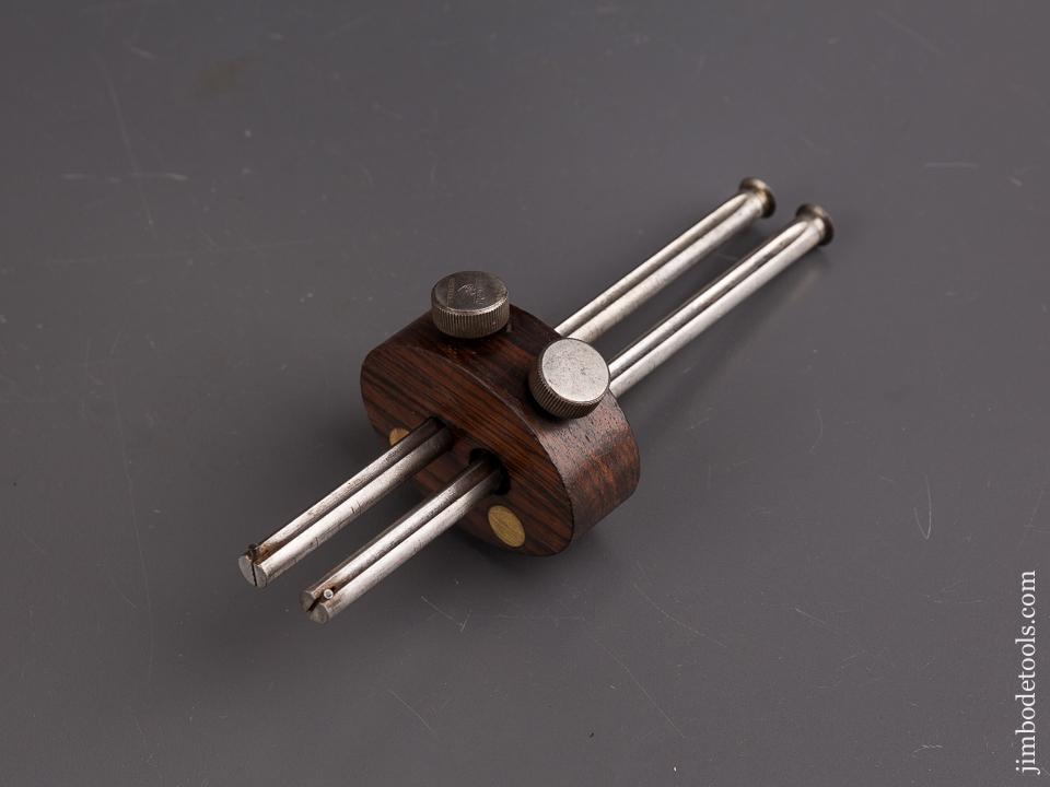STANLEY No. 198 Double Ended Rosewood Pizza Wheel Marking Gauge circa 1911-35 SWEETHEART - 86477
