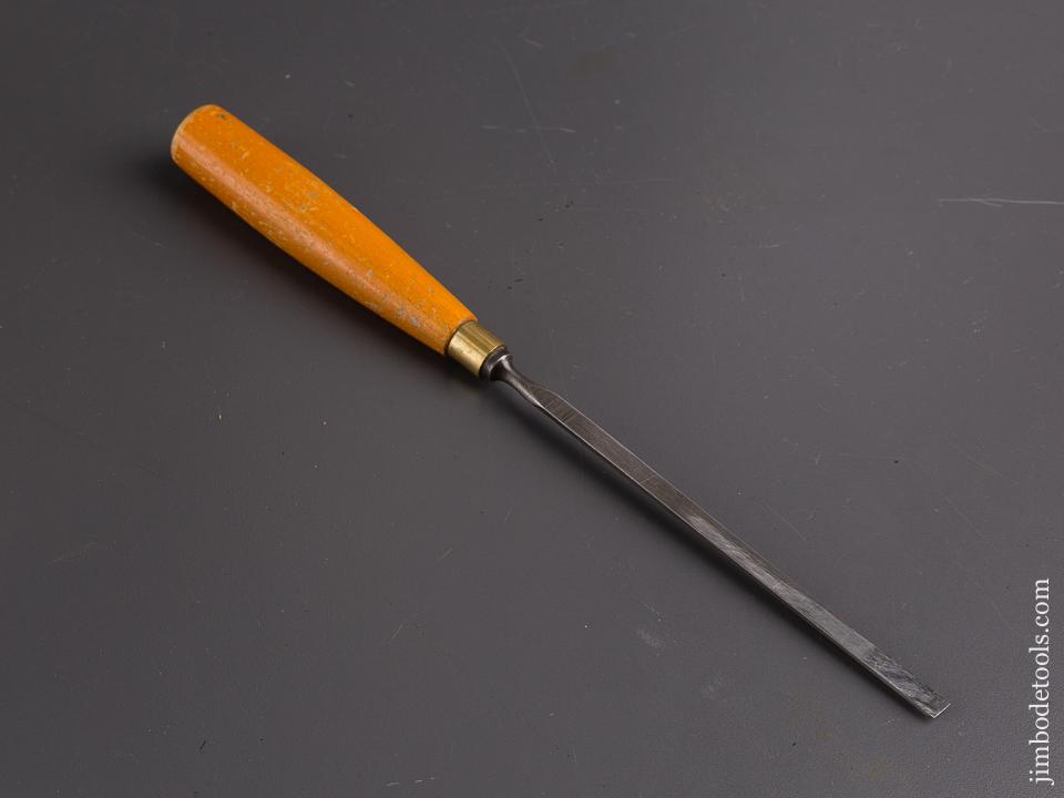 Long Thin 1/4 inch I. SORBY Beech Handled English Pattern Maker's Paring Chisel - 86487