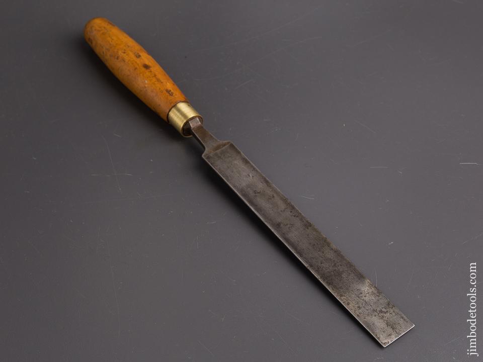 Long Thin One inch I. SORBY Boxwood Handled English Paring Chisel - 86489