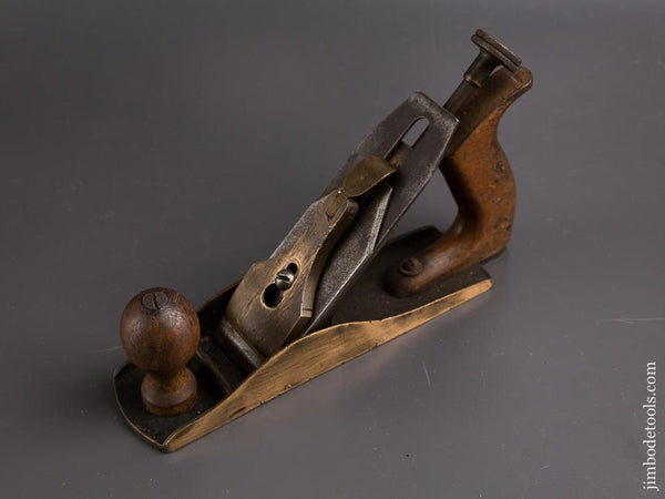 Unusual 8 1/4 inch Brass Smooth Plane - 86491