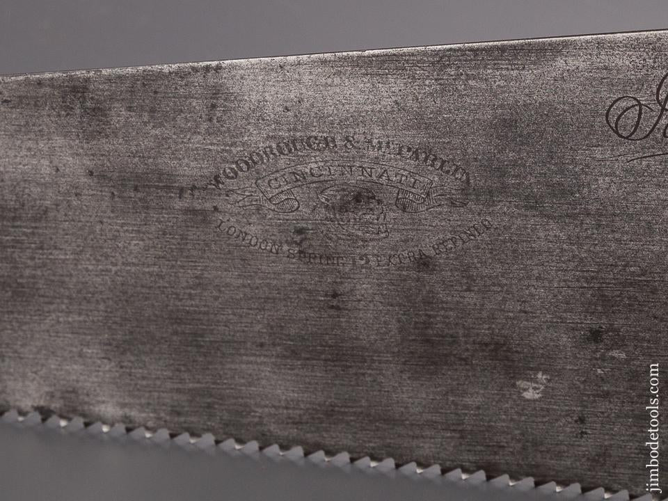 WOODROUGH & MC PARLIN No. 12 Panther Saw FINE - 86492U