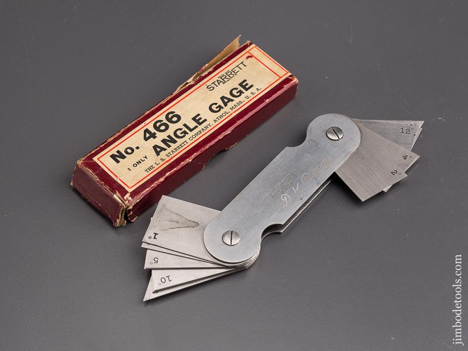 STARRETT No. 466 Angle Gauge in Original Box - 86496