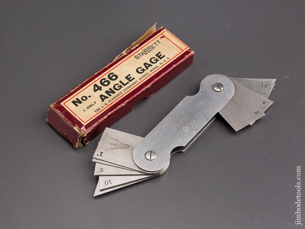 STARRETT No. 466 Angle Gauge in Original Box - 86496