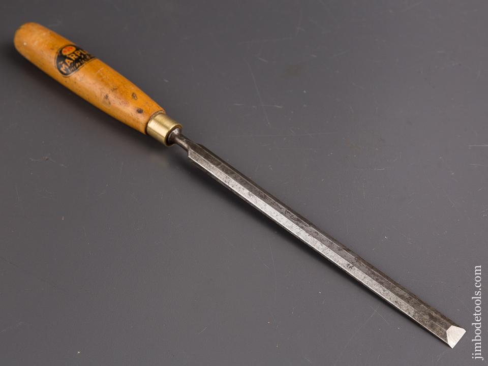 Long Thin 1/2 inch MARPLES Boxwood Handled English Pattern Maker's Paring Chisel with Decal - 86503