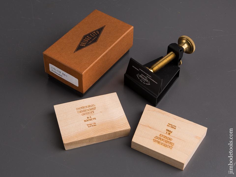 2001 BRIDGE CITY TOOL WORKS JM-1 Joint maker in Original Box with Dovetail Gauges - 86508