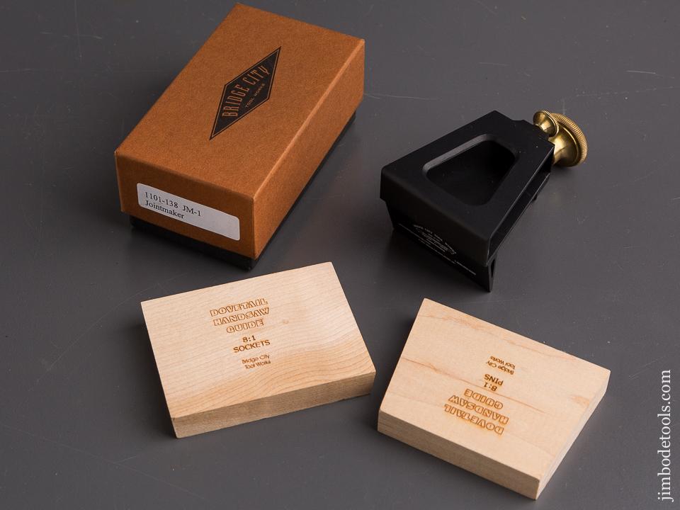 2001 BRIDGE CITY TOOL WORKS JM-1 Joint maker in Original Box with Dovetail Gauges - 86508