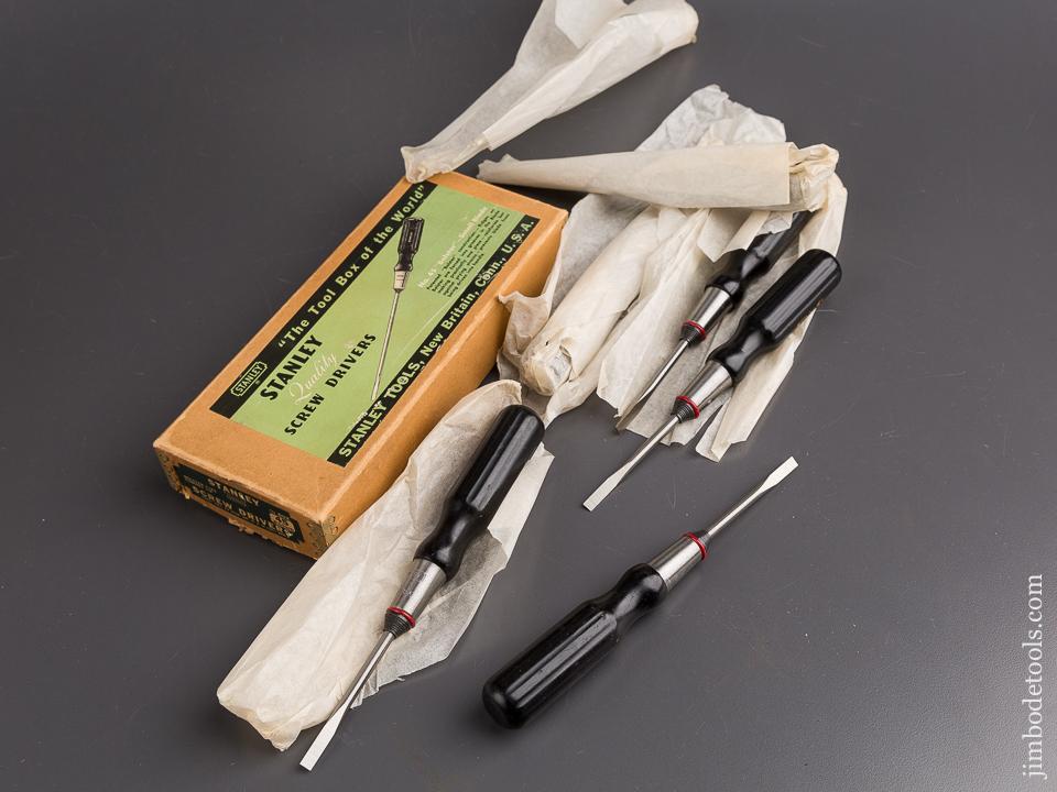 Full Box of 6 STANLEY No. 45 "Bolster" Screwdrivers MINT in Original Box NEW OLD STOCK - 86532R