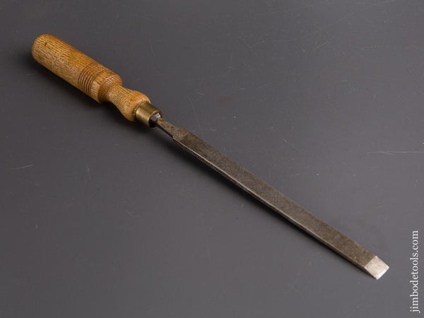 Long Thin 1/2 inch Ash Handled English Pattern Maker's Paring Chisel - 86534